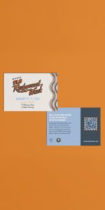 San Luis Obispo Restaurant Week Postcard