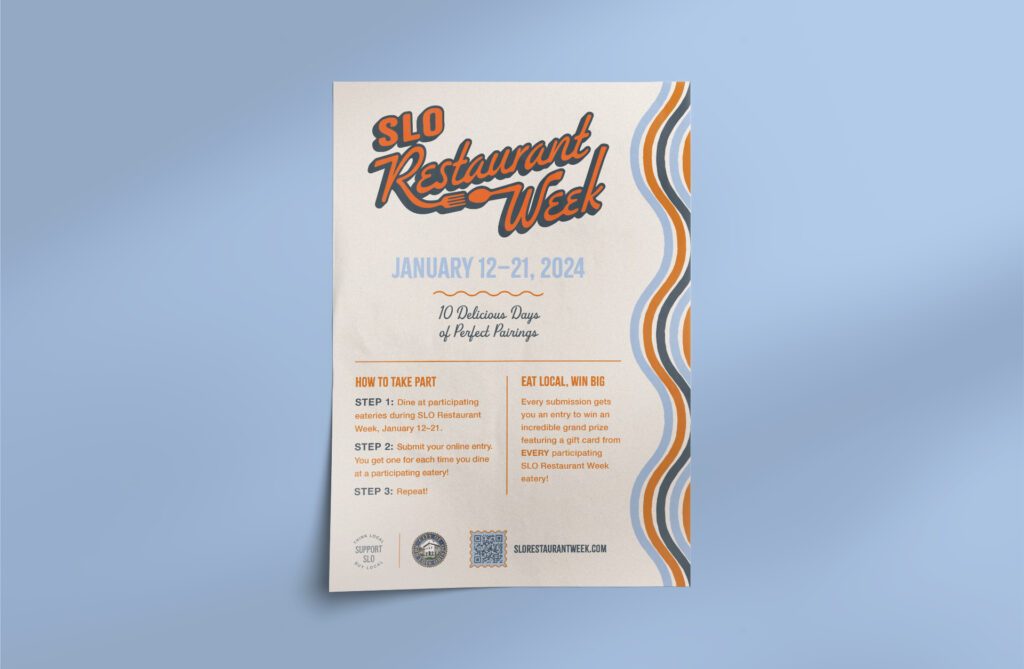 San Luis Obispo Restaurant Week Flyer